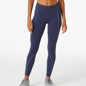 Outdoor Voices | Frostknit 7/8 Legging | Dark Sky/Rainbow Reflective